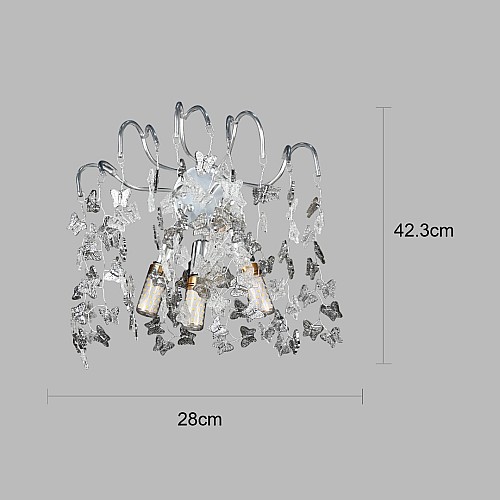 ابليك مودرن فضي+رمادي+شفاف ثلاثي E14*3L